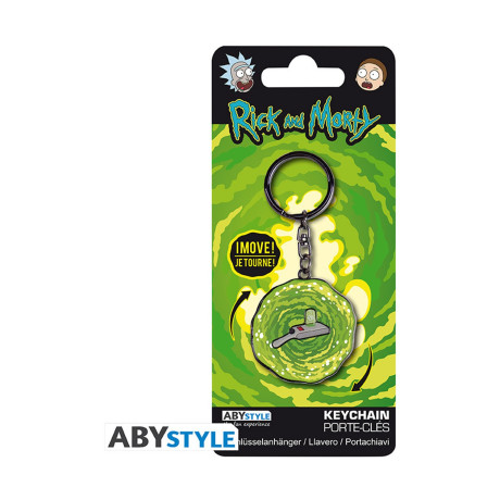 Abysse: Rick and Morty - Portal gun Metal Keychain (Abykey387)