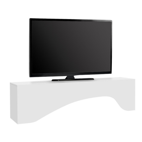 Έπιπλο Τηλεόρασης Mara Megapap με led Χρώμα Λευκό 150x31,4x40εκ.