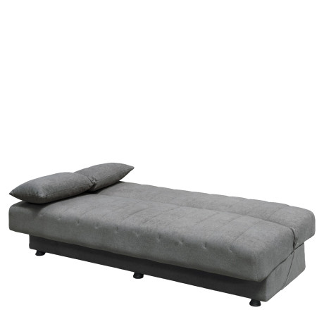 Καναπές Κρεβάτι Τριθέσιος ArteLibre PALMER Γκρι Ύφασμα 183x80.5x80cm