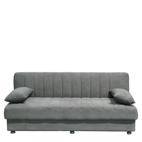 Καναπές Κρεβάτι Τριθέσιος ArteLibre PALMER Γκρι Ύφασμα 183x80.5x80cm