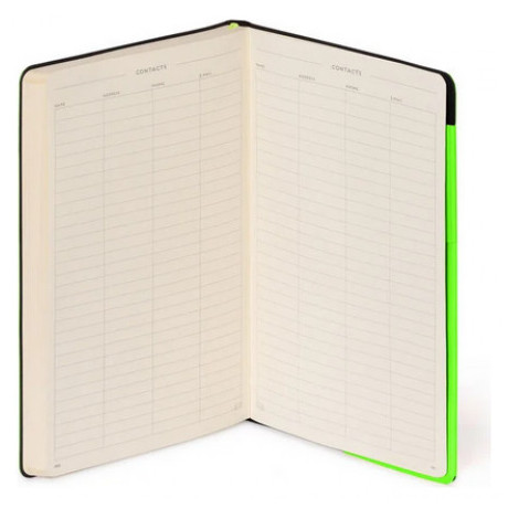 Σημειωματάριο Ριγέ Legami - My Notebook Lined Medium 13x21cm  Neon Green MYNOT0173