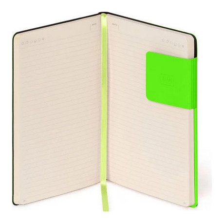 Σημειωματάριο Ριγέ Legami - My Notebook Lined Medium 13x21cm  Neon Green MYNOT0173