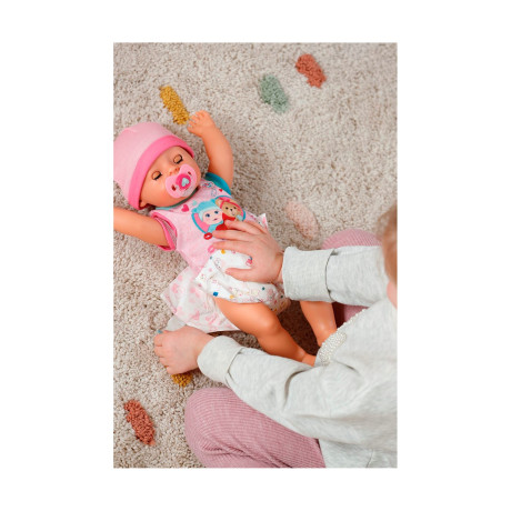 Zapf Creation: Baby Born Emma Interactive Doll With Accessories & Romper (43cm) (840504)