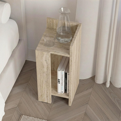 Κομοδίνο Elos Megapap Δεξί Χρώμα Travertine 25x27x60εκ.