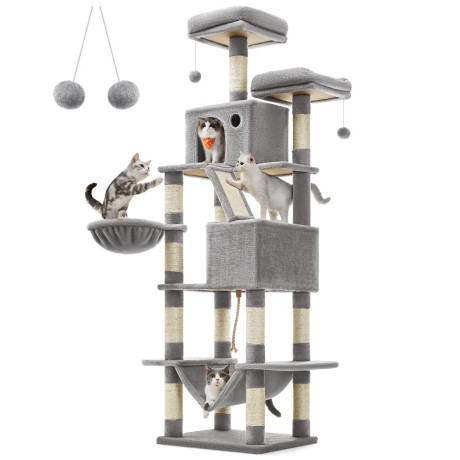 Feandrea cat Tower Xxl, Height 206 cm, up to 6 Cats (Pct190w01)  (Feapct190w01)