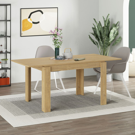 Τραπέζι Tolmen Megapap Επεκτεινόμενο Χρώμα Sapphire oak 120/170x80x75εκ.