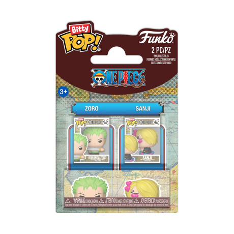 Funko Bitty Pop! 2-Pack: one Piece - Zoro & Sanji Vinyl Figures