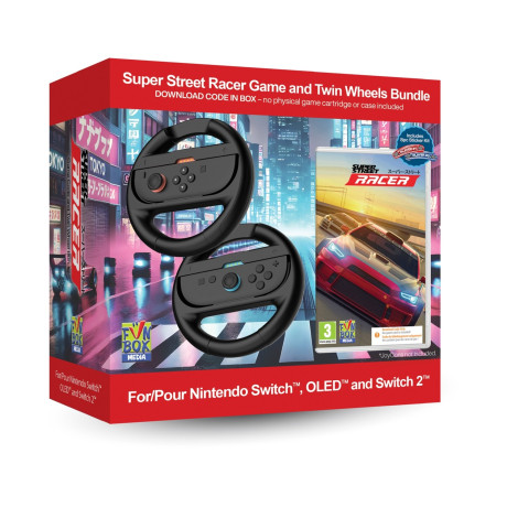 Nsw Super Street: Racer Game and Twin Wheels Bundle
