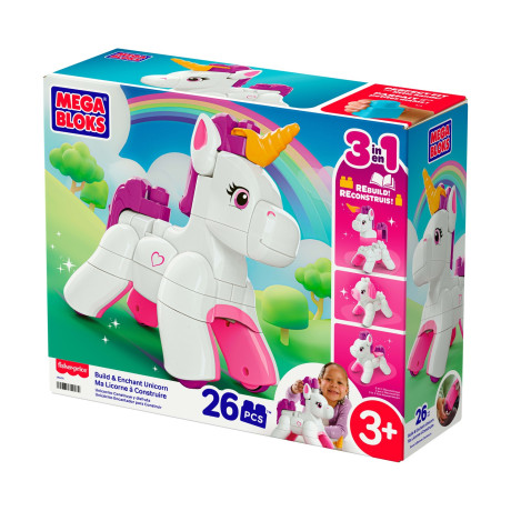 Mattel Mega Blocks: Unicorn 3‑in‑1 (Jkg36)