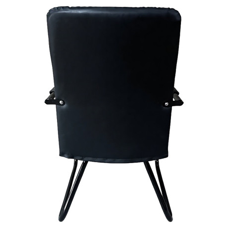 Καρέκλα Επισκέπτη ArteLibre AERIX Μαύρο PU/Μέταλλο 54x60x96cm