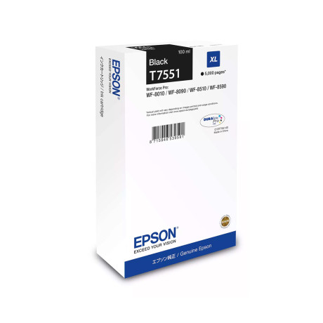 Ink Epson Durabrite C13t75514n Black Size xl 100ml 5k pgs