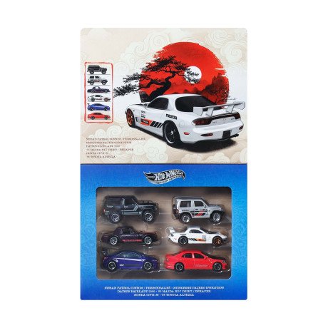 Mattel hot Wheels: 1:64 Thematic - Streets of Japan set of 6 (Jlb23)