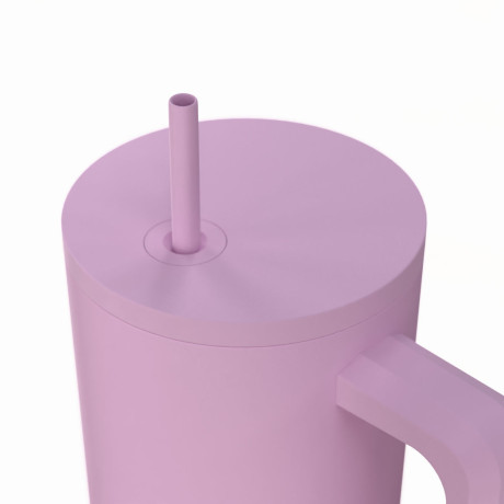 Estia Θερμος Straw Tumbler xl Save the Aegean 900ml Lavender
