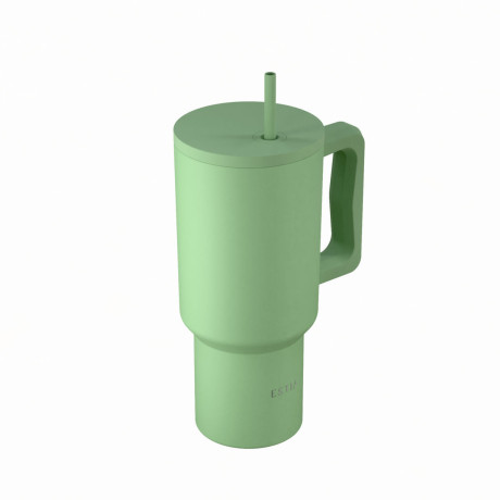 Estia Θερμος Straw Tumbler xl Save the Aegean 900ml Pine