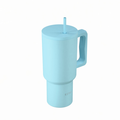 Estia Θερμος Straw Tumbler xl Save the Aegean 900ml Arctic