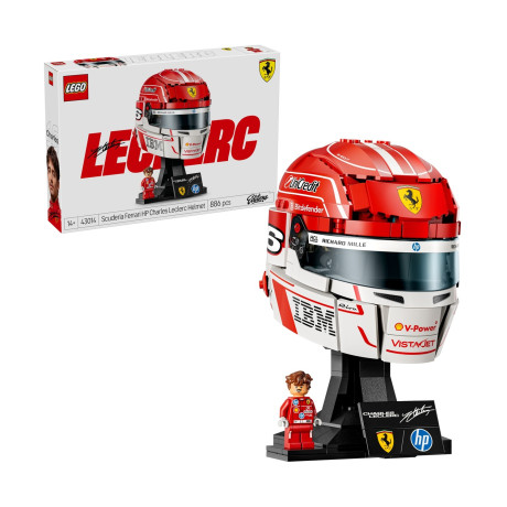 Lego Editions Scuderia Ferrari hp Charles Leclerc Helmet (43014)