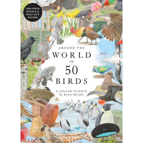 Around the World in 50 Birds: a Jigsaw Puzzle - 1000 Pieces