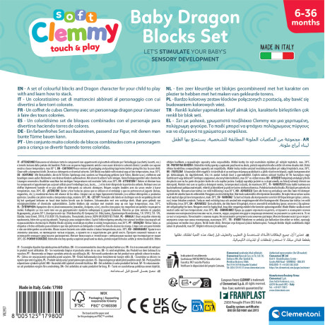Soft Clemmy Μαλακά Τουβλάκια Magic Rainbow Σετ 9 Για 6+ Μηνών