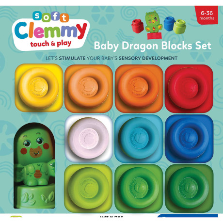 Soft Clemmy Μαλακά Τουβλάκια Magic Rainbow Σετ 9 Για 6+ Μηνών