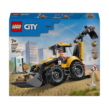 Lego City Yellow Backhoe Loader (60480)