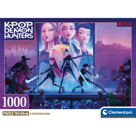 Clementoni Παζλ High Quality K-Pop Demon Hunters Compact Box 1000 τμχ