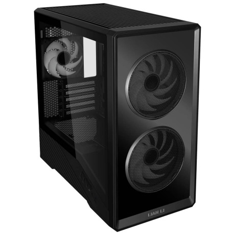 Lian li Vector V150 Black - w/ 3 x Argb Fans + hub - Infinity Mirror - Micro-Atx, Mini-itx pc Case