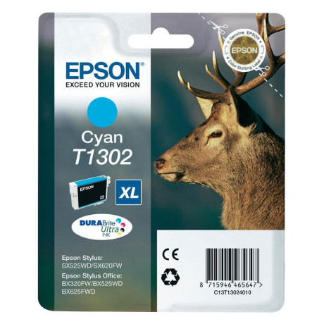 Epson Μελάνι Inkjet T1302 xl Cyan C13t13024012) (Epst130240)
