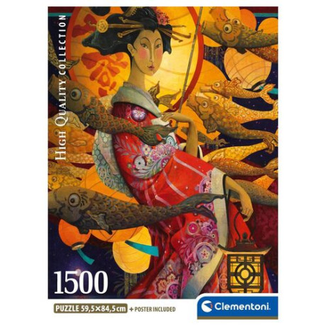 Παζλ 1500 H.q. ο Χορος των Koinobori (Κυπρινων) Ιαπωνια - Compact box