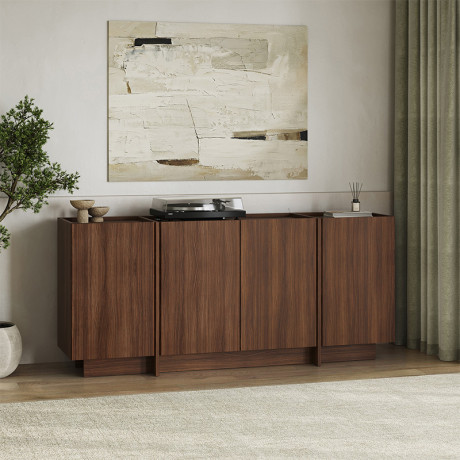 Μπουφές Dorma Megapap Χρώμα Καρυδί Milano 180x45x80,2εκ.