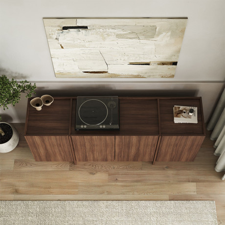Μπουφές Dorma Megapap Χρώμα Καρυδί Milano 180x45x80,2εκ.