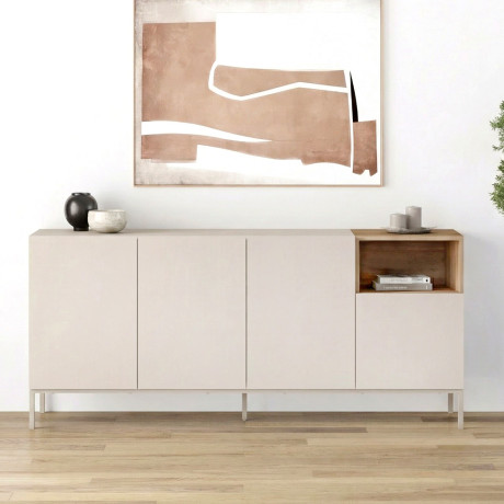Μπουφές Cailin Megapap Χρώμα Sandstone - Sepet oak 180x41,8x80εκ.