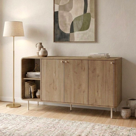 Μπουφές Colia Megapap Χρώμα Sepet oak 150x44x80εκ.