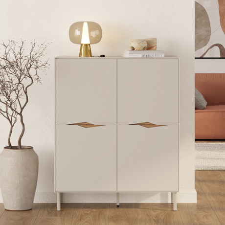 Μπουφές Marquise Megapap Χρώμα Sandstone 98x40x120εκ.