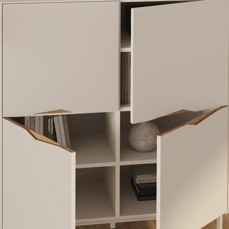 Μπουφές Marquise Megapap Χρώμα Sandstone 98x40x120εκ.