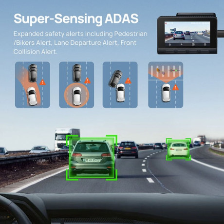 70mai A810s-2 Dash cam & Rear Cam, 3840*2160p 4k 30fps 3inc Screen 60c Temperature