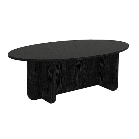 Τραπεζάκι Σαλονιού Ravey Megapap Χρώμα Sencron Black 120x60x39,6εκ.