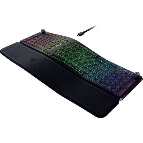 Razer pro Type Ergo - Split Keyboard - low Profile - Wrist Rest - ai Prompt Master - rgb - Macros
