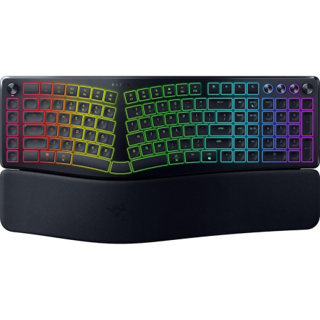 Razer pro Type Ergo - Split Keyboard - low Profile - Wrist Rest - ai Prompt Master - rgb - Macros