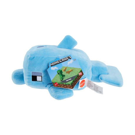 Mattel Minecraft: Dolphin Dauphin - Plush toy 20cm (Hjd25)