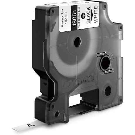 Ταινία Ετικετογράφου Dymo ind Rhino Tape Black on White 6mm (S0718260) (Dym18051)