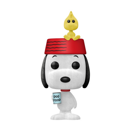 Funko Pop! Animation: Peanuts - Snoopy With Woodstock (Flocked) (Special Edition) #2096 Vinyl Figure