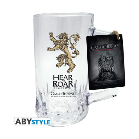 Abysse Game of Thrones - Lannister Hear me Roar Beer Glass (Abyver020)