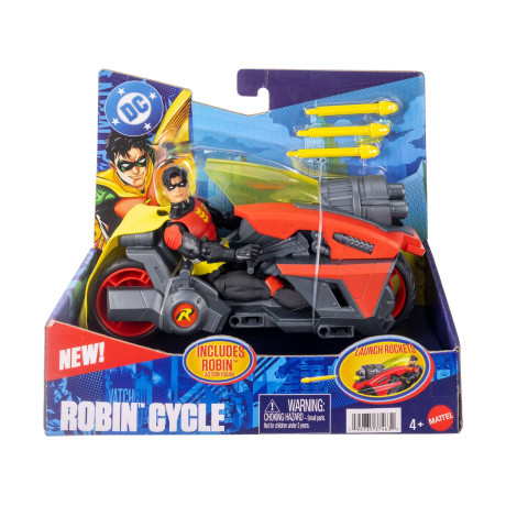 Mattel dc Super-Villains: Robin Cycle (Jmd51)