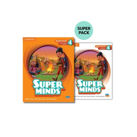 Super Minds 4 Super Pack 1 (sb + wb + Wordlist) 2nd ed