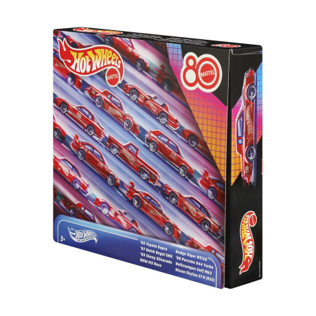 Mattel hot Wheels: Silver Series Mattel 80 Years Anniversary - set of 8 Vehicles (Jgk09)
