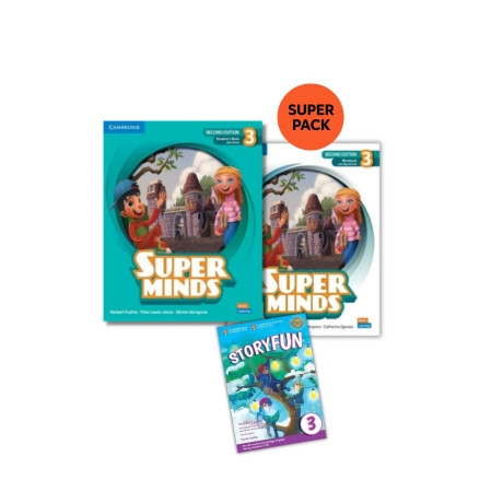 Super Minds 3 Super Pack 3 (sb + wb + Storyfun 3 + Wordlist) 2nd ed