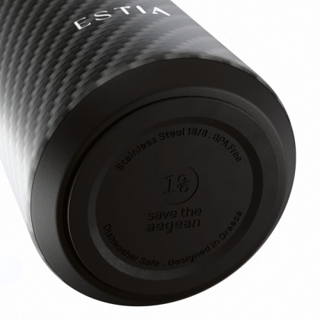 Estia Θερμος Flow  Save the Aegean 500ml Carbon Fibre