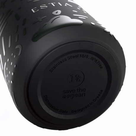 Estia Θερμος Flow  Save the Aegean 500ml Noir Echo