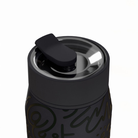 Estia Θερμος Lens Save the Aegean 360ml Noir Echo