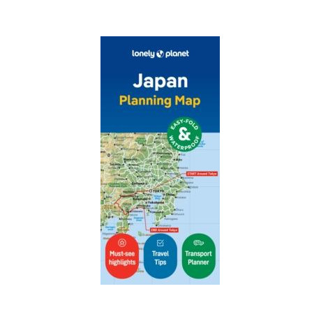 Lonely Planet Japan Planning map